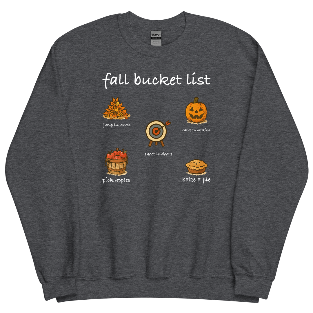 Fall Bucket List Crewneck Sweatshirt