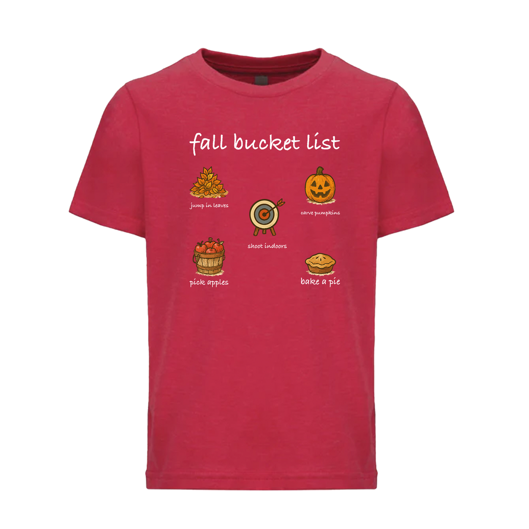 Fall Bucket List Youth T-shirt