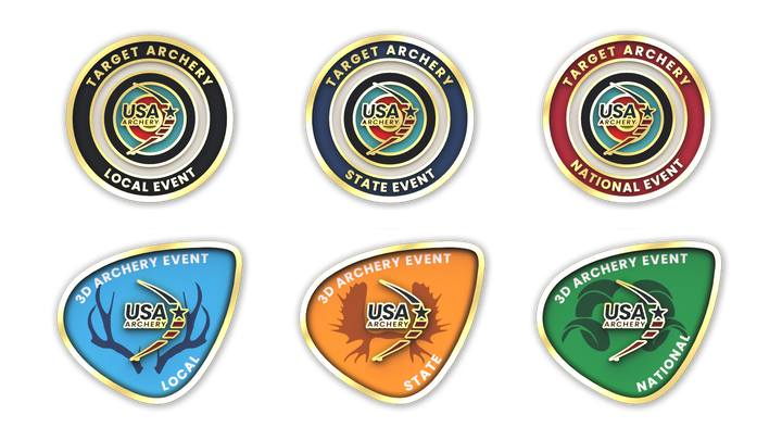 Archery Event Participation Pins