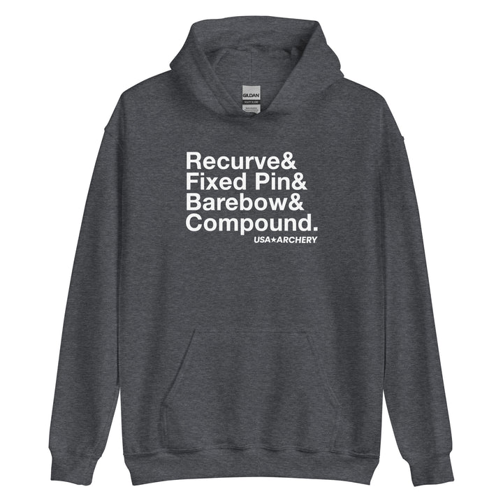 Bow Types Stacked Hooded Sweatshirt