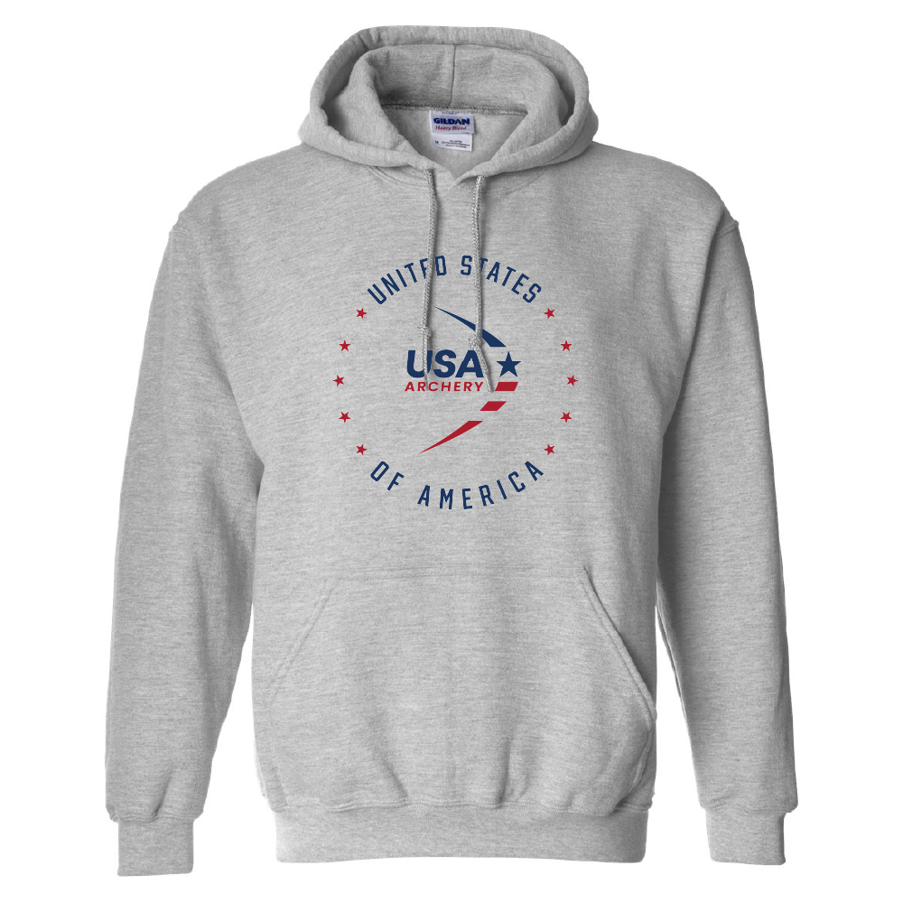 Elite Archery Hooded Sweatshirt - Sport Grey