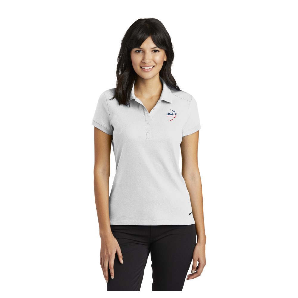 Women's USA Archery Nike Dri-Fit Polo - White