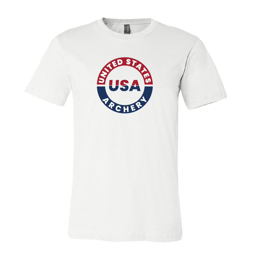 United States Archery Badge Tee - White