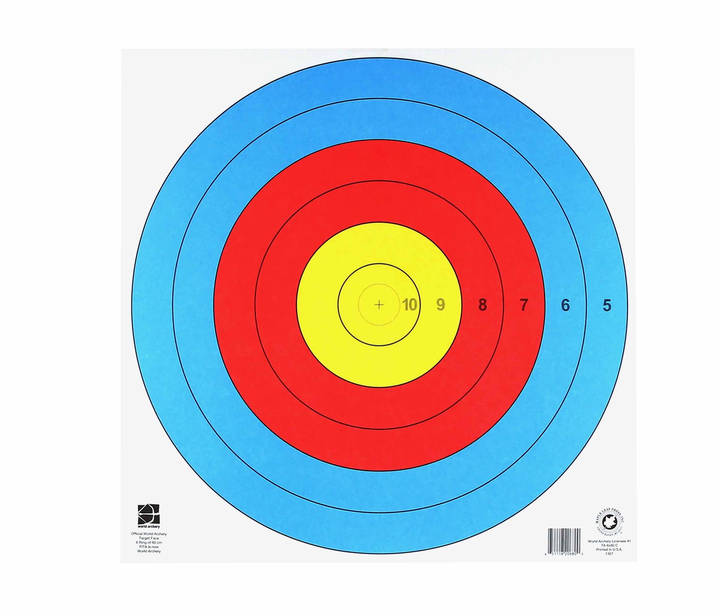 Maple Leaf TA-6x80 Target Face – USA Archery
