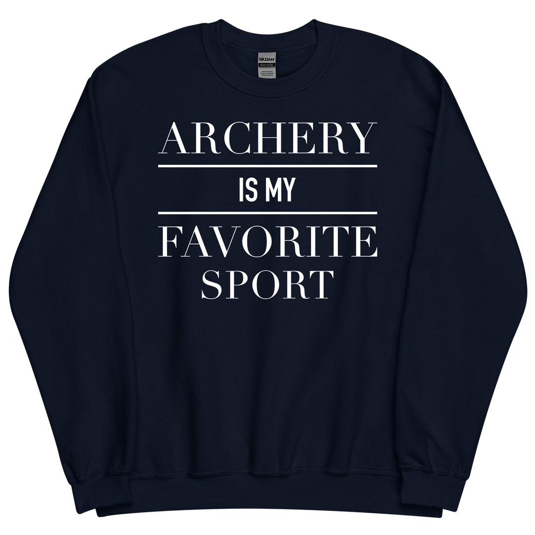 Archery is My Favorite Sport Crewneck Sweatshirt