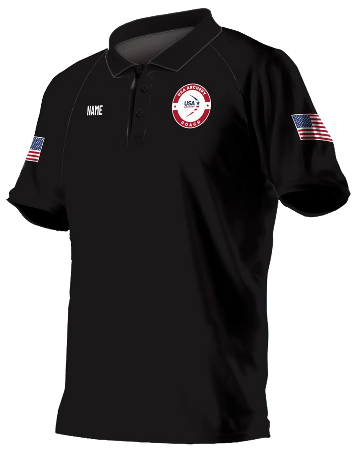 Custom USA Archery Coach Polo