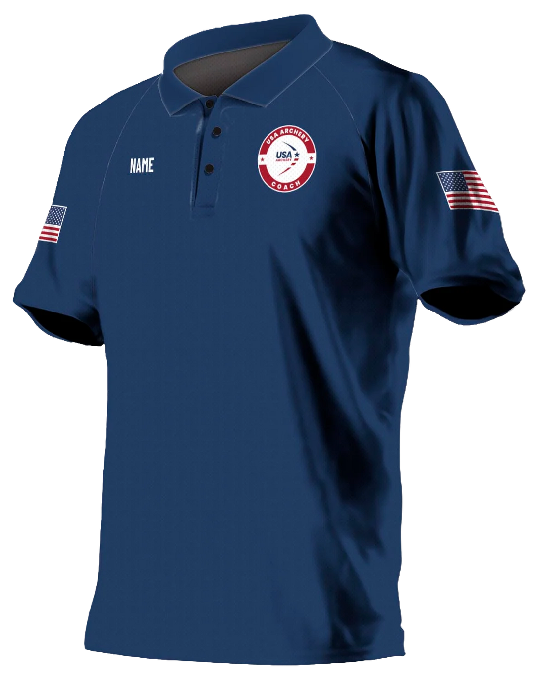 Custom USA Archery Coach Polo