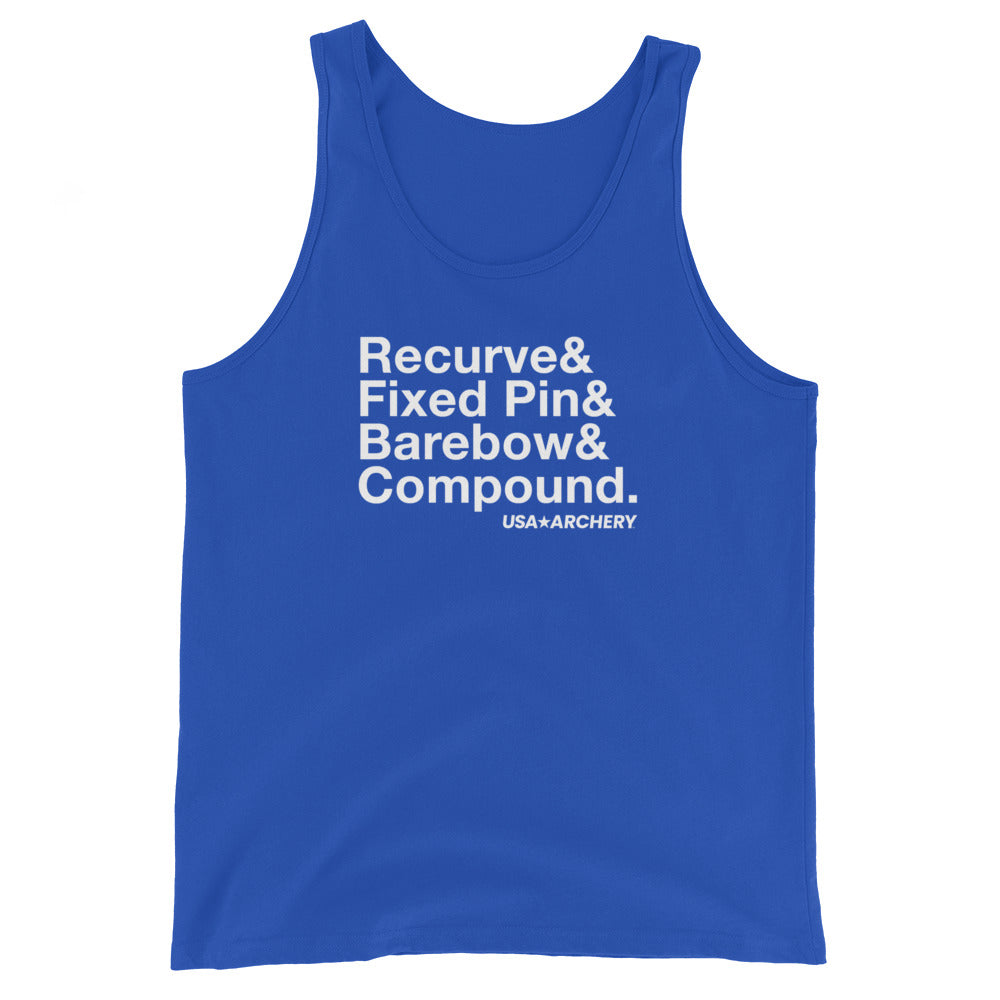 Bow Types Stacked Tank Top – USA Archery