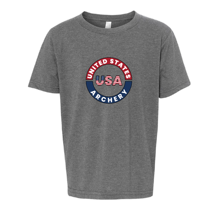 United States Archery Badge Youth Tee - Flag Edition