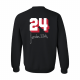 24 Paris Crewneck - Jordan White - Black