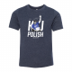 KJ Polish Paris - Youth Tshirt - Navy