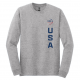 Team USA Archery Ascend Long Sleeve Tee - Athletic Grey